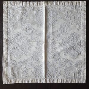 Vtg Waterford Dinner Napkin Beige Floral Damask Christmas Holidays 20” 4pcs